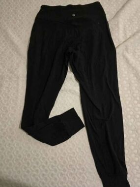 lululemon athletica Black Top with Reflective Logo